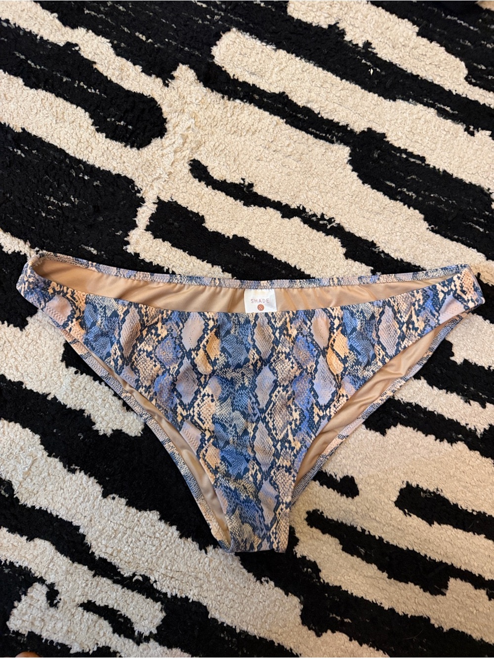 Y2K snake skin bikini bottoms